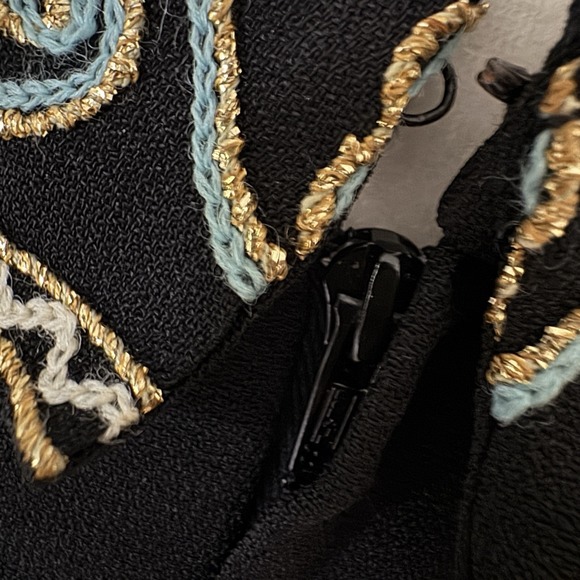 Paris Woman Blouse‎ Made in France Passage Jouffroy Boutique Embroidered Top XL - Picture 6 of 12